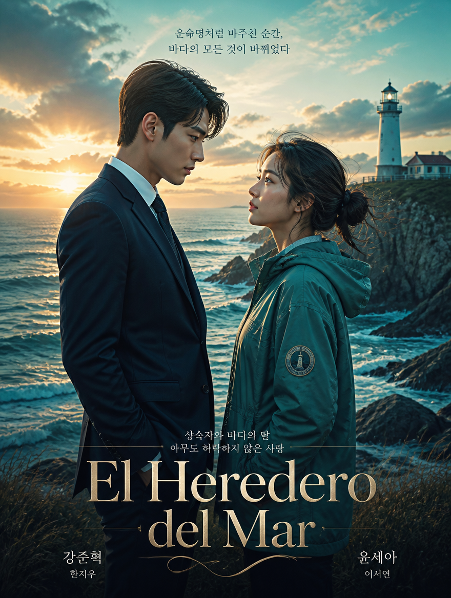 Póster de la serie ficticia El Heredero del Mar
